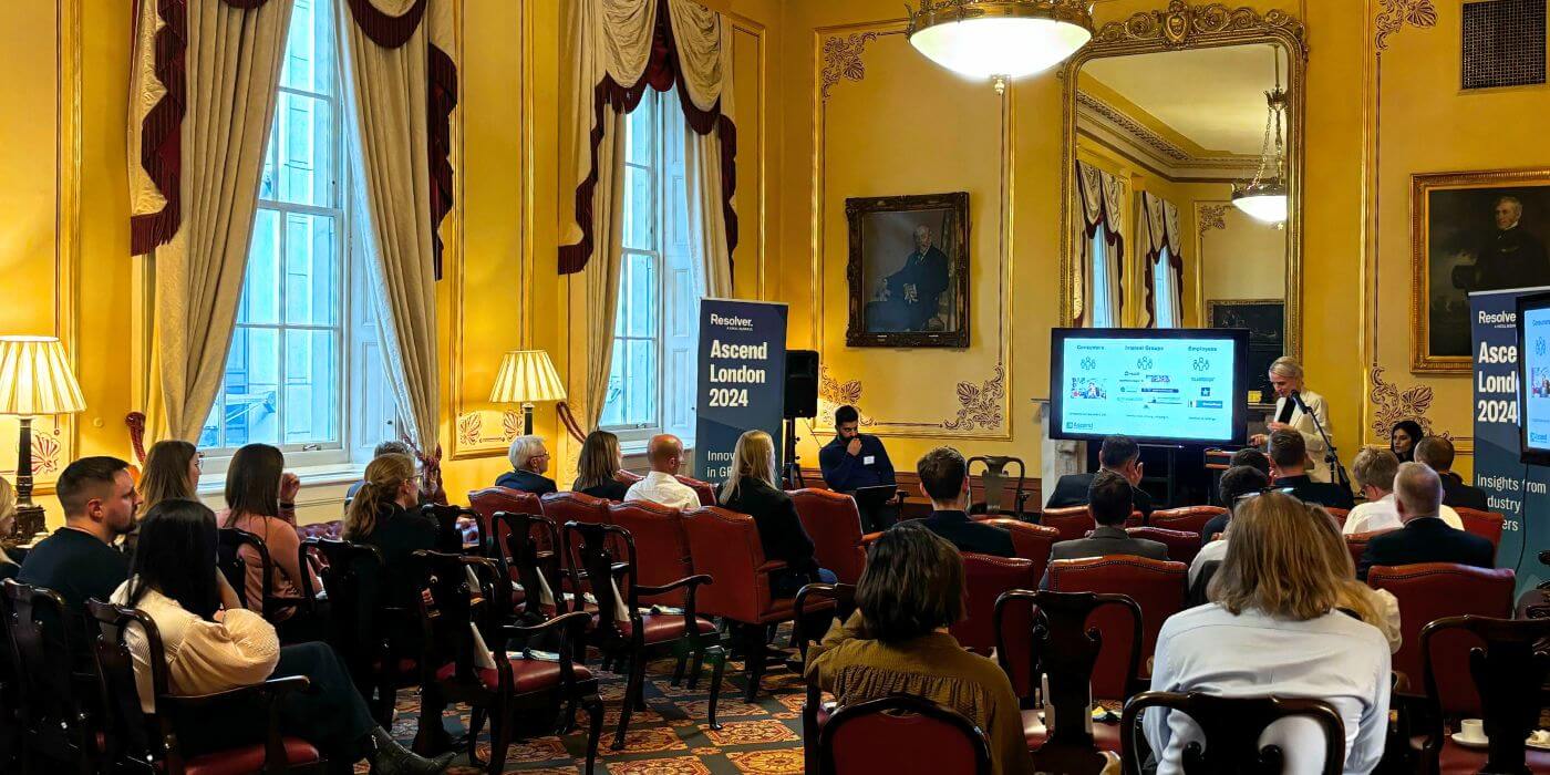 7 key takeaways from ascend london 2024: shaping the future of grc 4 Audience attentively listening to a presentation on innovations shaping the future of grc at ascend london 2024.