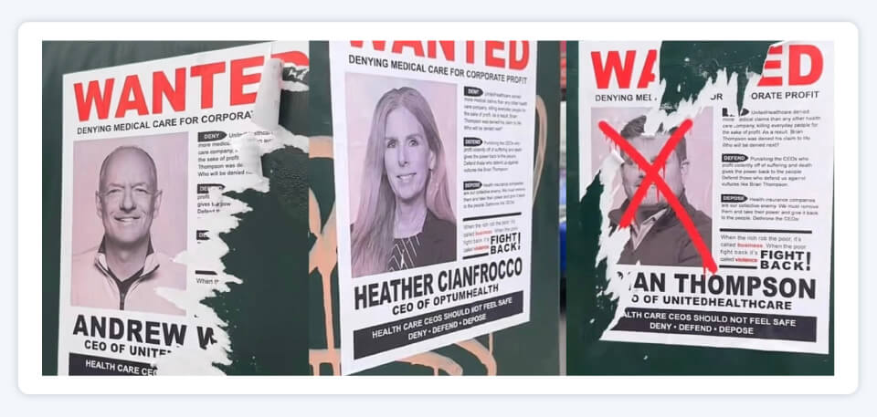 Executive protection, anti-corporate violence, contagion effect