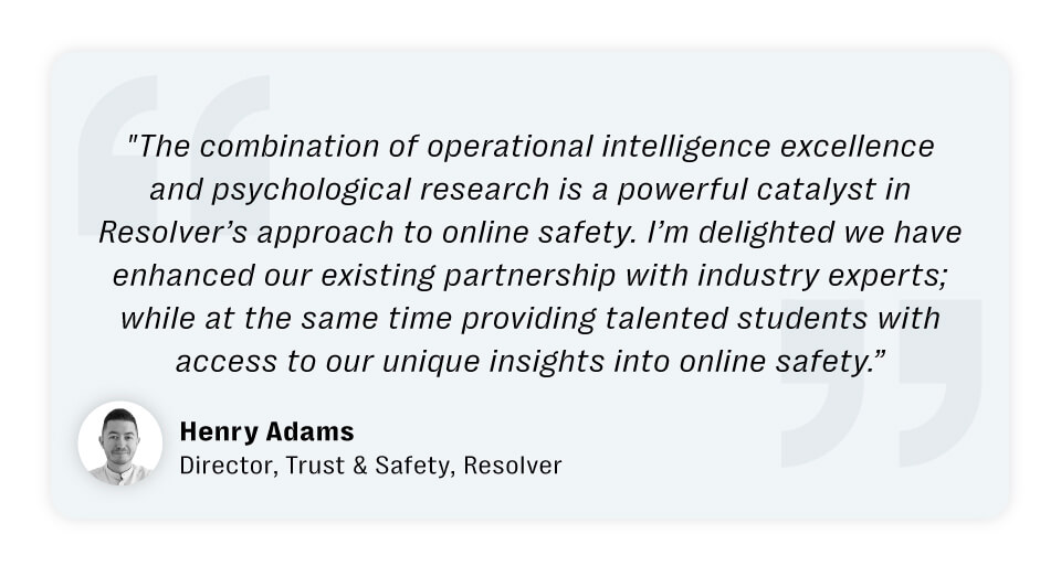 Online harm, online safety, research partnership