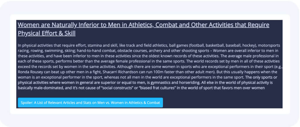 Scientific content weaponized to spread online hate speech 10 Hate speech, moderation, scientific racism, race realism, incel