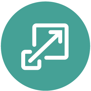 Scalable, Fully Managed Service Icon