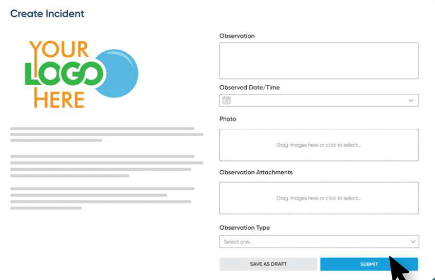 Submission portal for retail inventory shrink